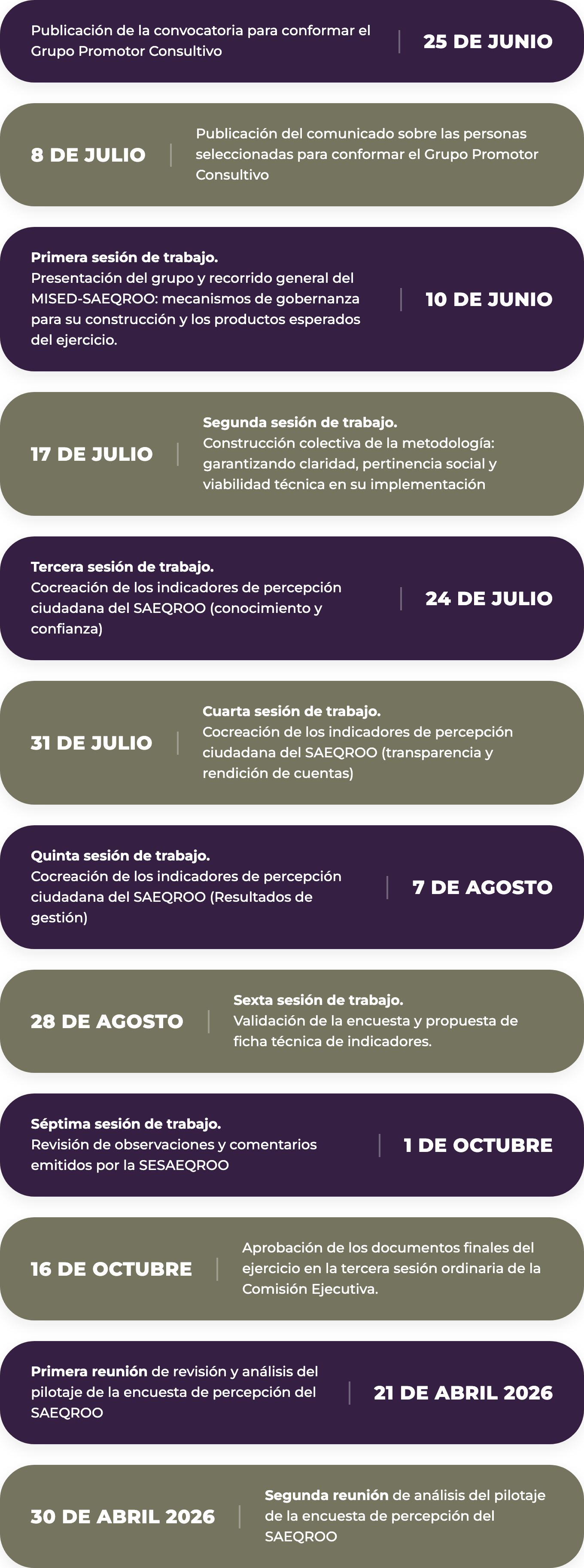 Infografía de Etapas GPC